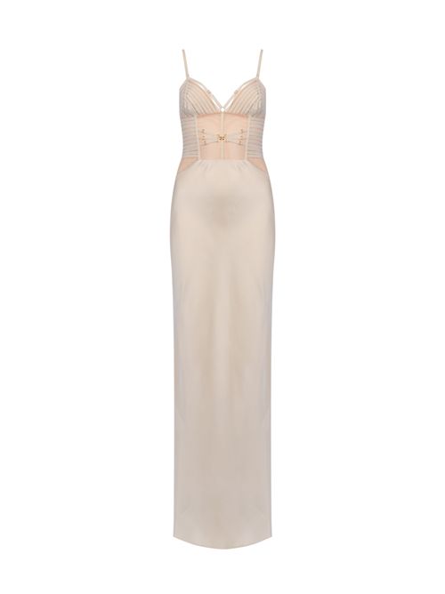 Abito Red Carpet in raso con elastici Elisabetta Franchi | ABR5362E2197